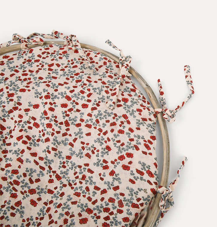 Bed canopy organic cotton 3m Konges Poppy