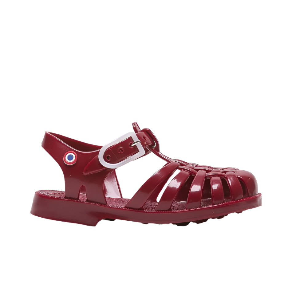 Sun Plastic Sandals Rouge Fonce (No22-34) Meduse