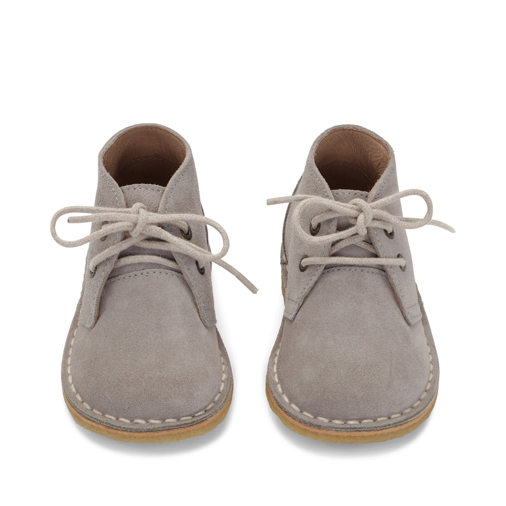 Kid's leather boots Suede Chaton -Dove- Size 22-30 Konges Slojd