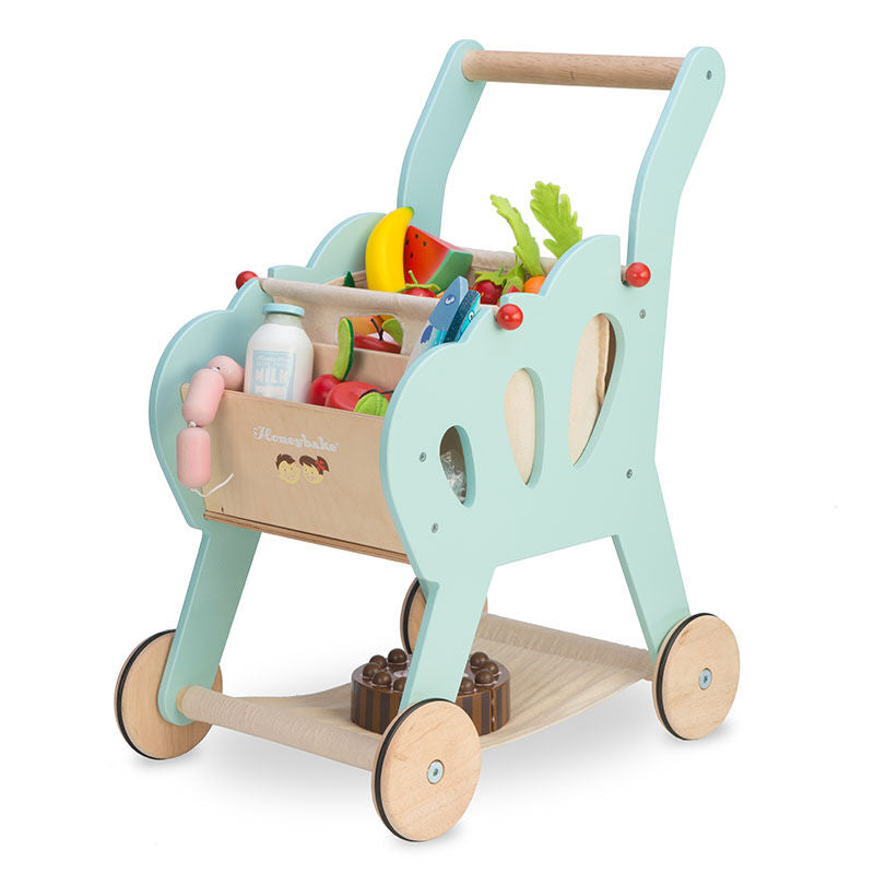 Le Toy Van Wooden toy shopping cart